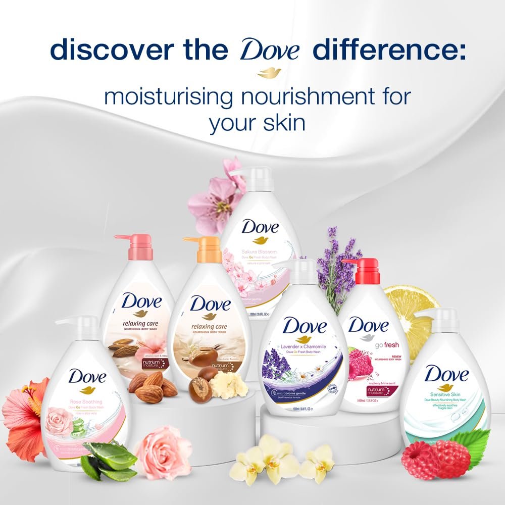 Dove Soothing Rose & Aloe Vera Body Wash for Replenished Skin – 1L | Refreshing Scent for Soft, Smooth & Nourished Skin thumbnail
