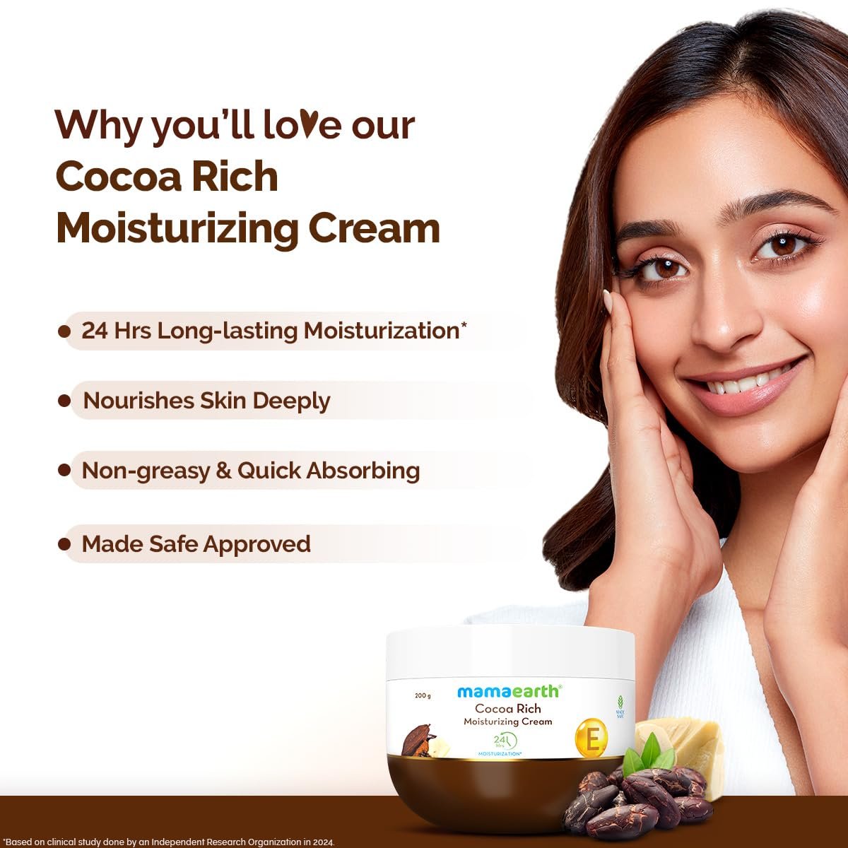Mamaearth Cocoa Rich Moisturizing Cream 200g thumbnail