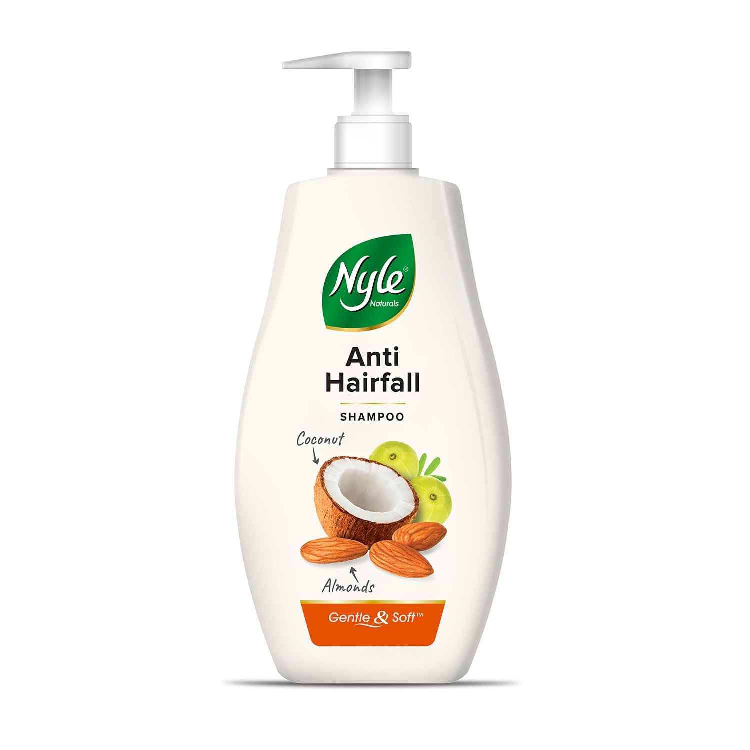 Nyle Naturals Strong & Healthy Anti Hairfall 2 In1 Shampoo With Active Conditioner, With Almonds And Green Gram Sprouts, 400ml thumbnail