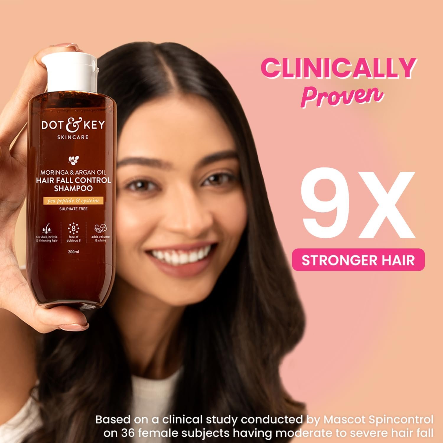 Dot & Key Moringa Argan Shampoo & Conditioner Combo | Shampoo 200ml, Conditioner 120ml thumbnail