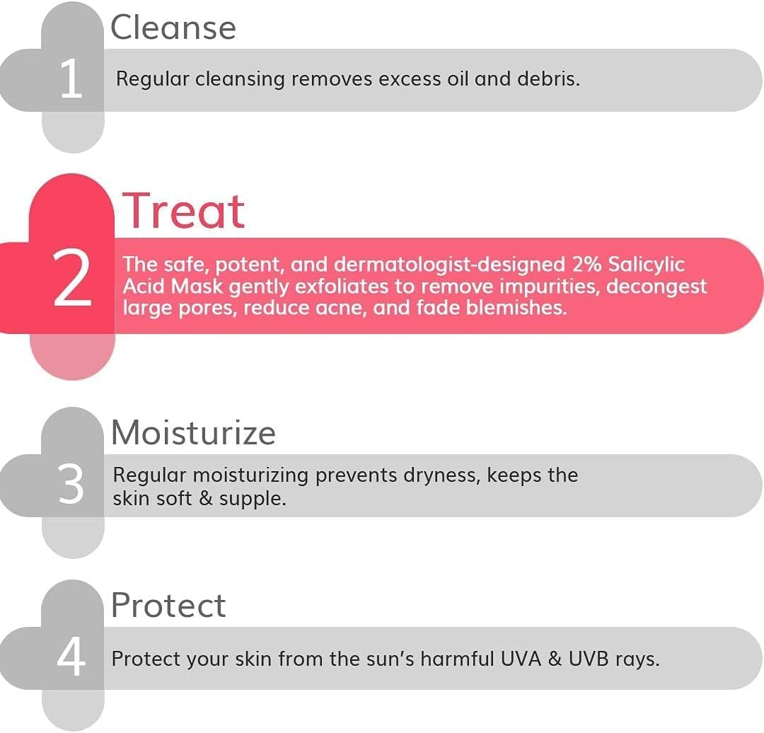 The Derma Co 2% Salicylic Acid Clay Face Mask for Men and Women for Acne & Blemish Prone Skin - 50 g(dermaco) thumbnail