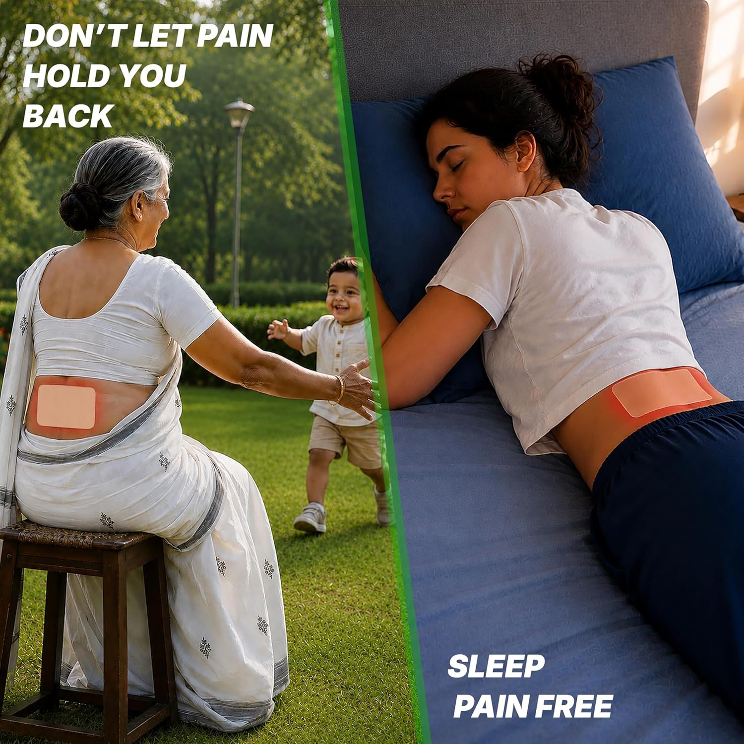Viopatch Back Pain Relief Patch XL - Pack of 5 Extra Large Patches | Instant & Long Lasting Relief from Lower or Upper Back Pain | Natural | No Side Effects thumbnail