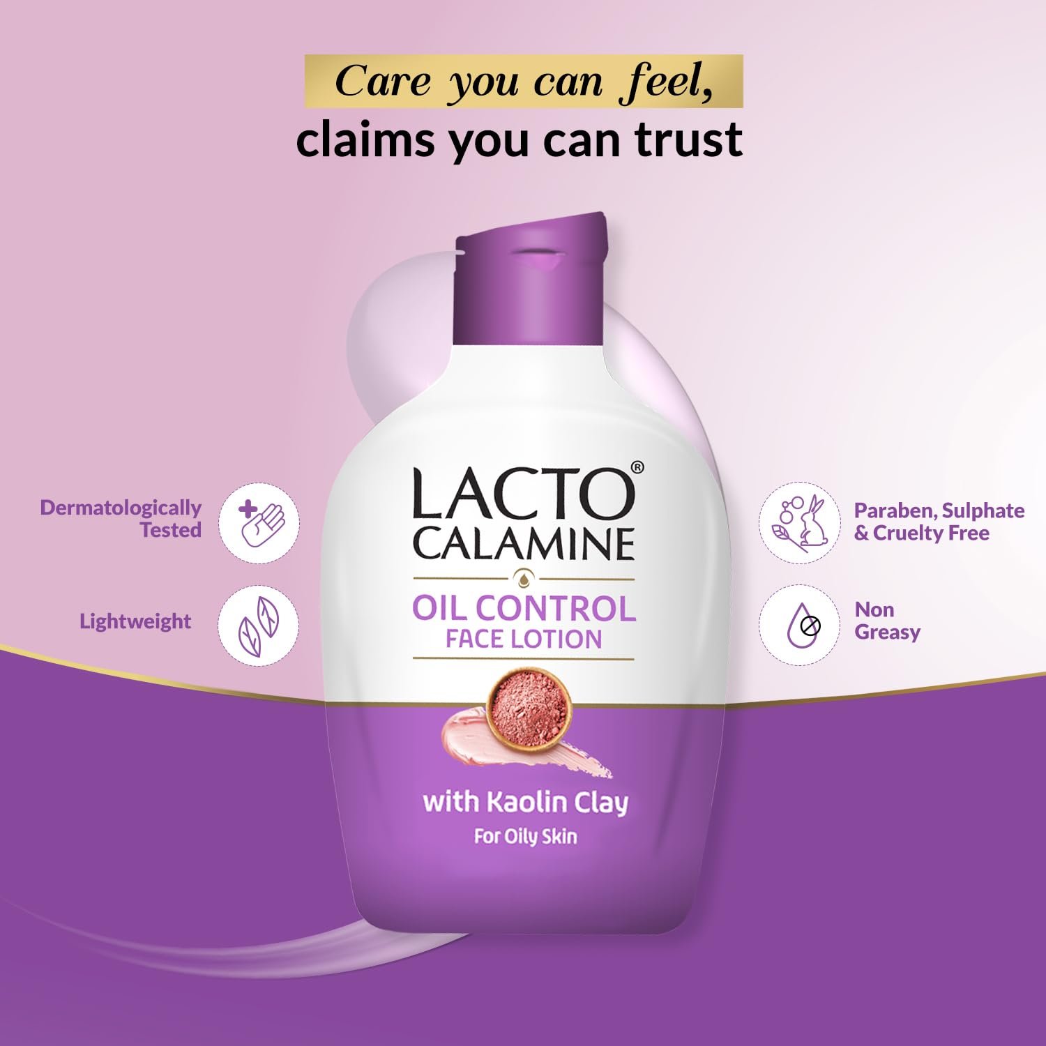 Lacto Calamine Face Lotion | 120ml | Daily Moisturizer For Face - Oily Skin |Fights Pimples, Darkspots & Blackheads | thumbnail