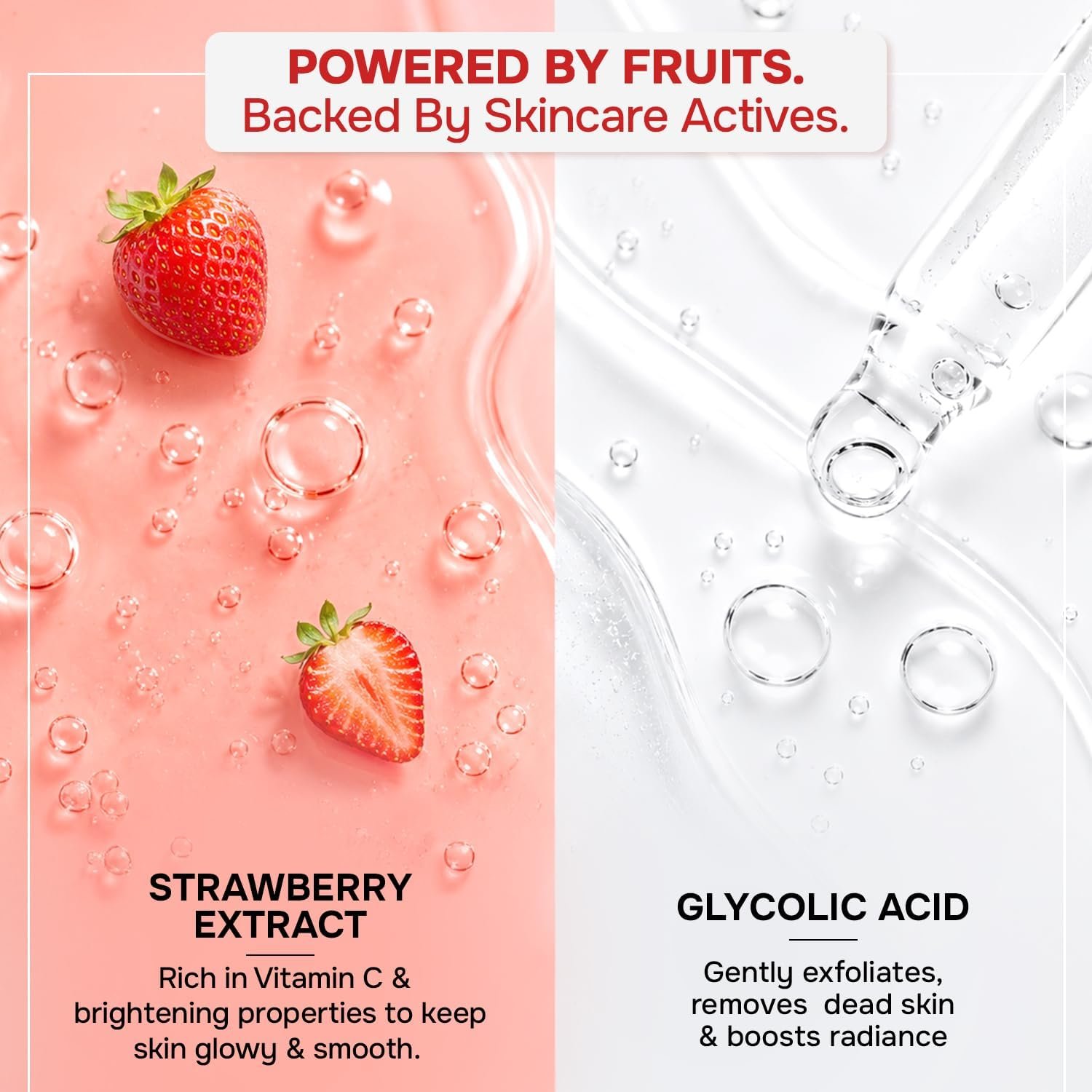 Swiss Beauty Care Juicy Glow Face Wash | Strawberry + Glycolic Acid | Removes Dirt & Grime | Refreshes and Revitalises Refines Skin Texture | Gently Exfoliates - 100g thumbnail