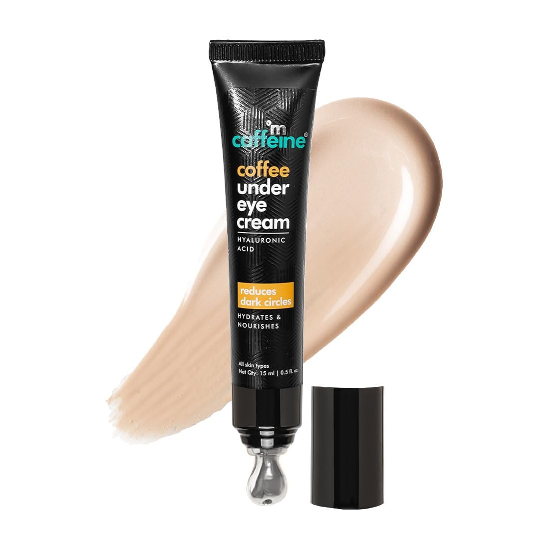 mcaffeine Coffee Under Eye Cream Gel for Dark Circles, Puffiness & Fine Lines | 94% Users Saw Reduced Dark Circles| Winter Eye Care Cream for Hydration | 15 Gm