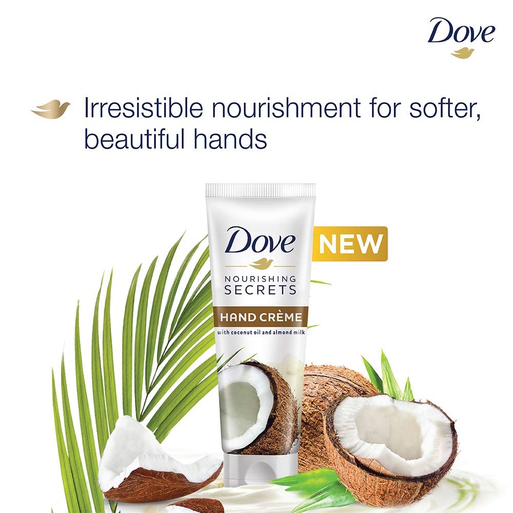 Dove Coconut Hand Cream | Nourishing & Moisturizing Hand Cream for Soft, Smooth Hands | 50g thumbnail