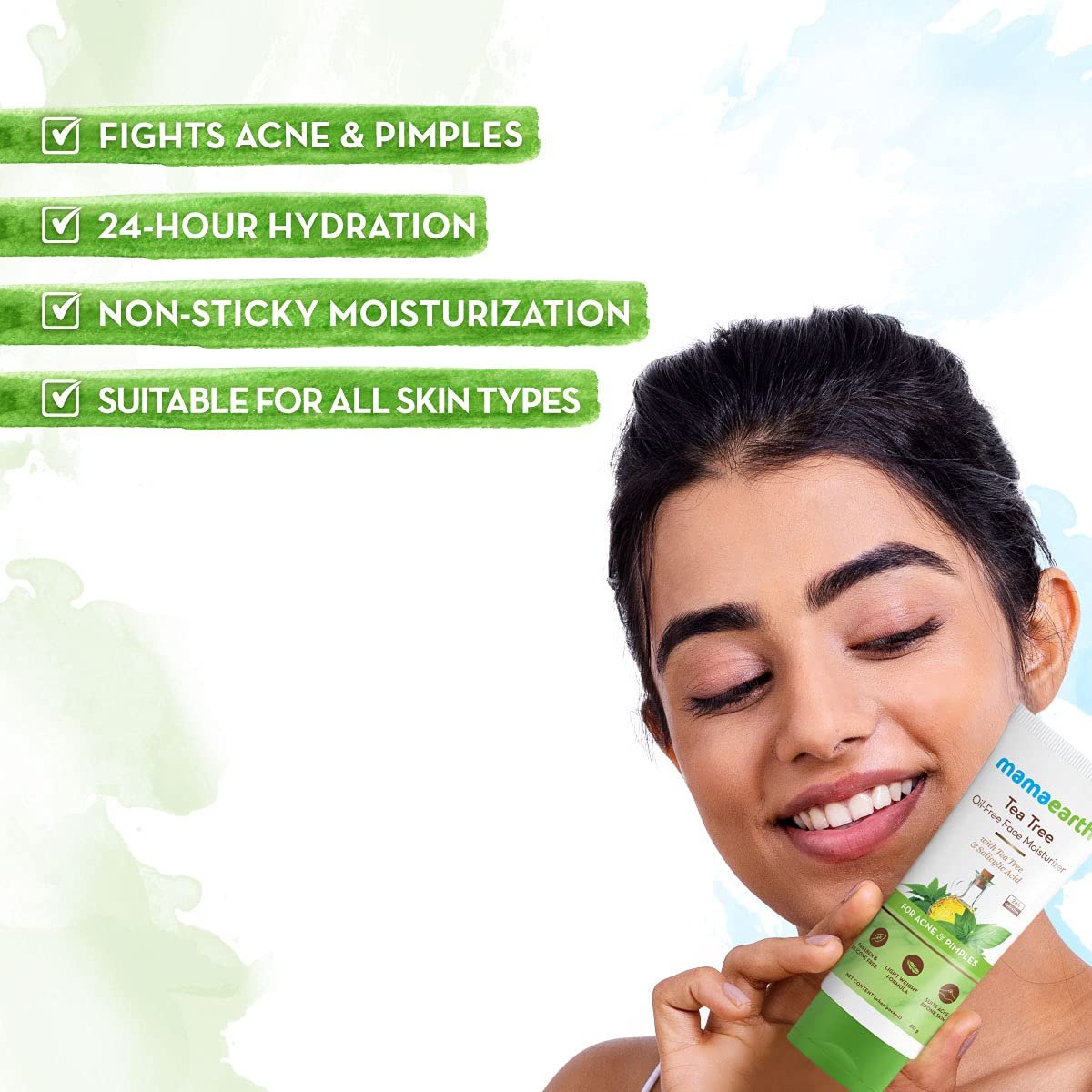 Mamaearth Tea Tree Oil-Free Moisturizer For Face / 80g thumbnail