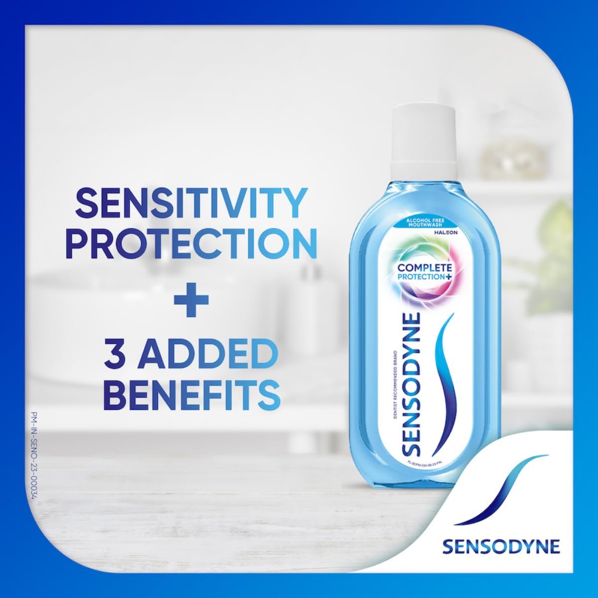 Sensodyne Mouthwash Complete Protection+ | Alcohol-free All-in-One Mouth Wash  Pack of 250ml | thumbnail