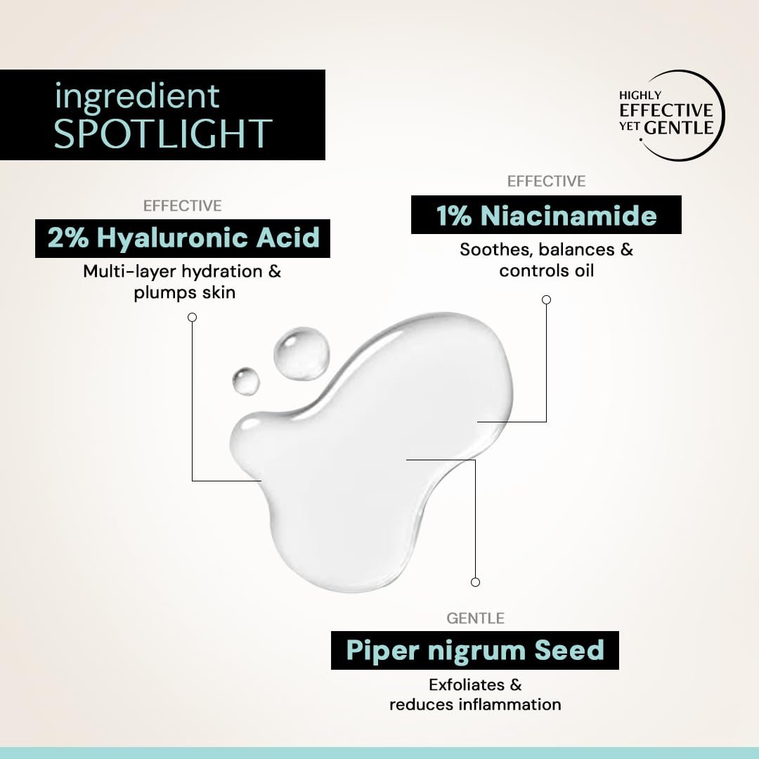 Deconstruct Hydrating Face Serum - 2% Hyaluronic Acid + 1% Niacinamide | Provides Intense Hydration | Face Serum For Oil-Free Moisturisation, Plump & Soft Skin | Beginner Friendly | 30ml thumbnail