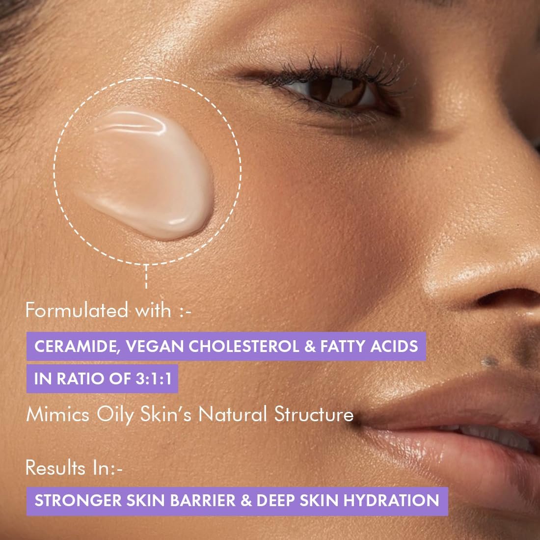 mCaffeine Water Light Gel Oil-free Coffee Moisturizer | Deep Skin Hydration & Barrier Boost with Ceramide Moisturizer | Face Cream for Women and Men | 50ml thumbnail