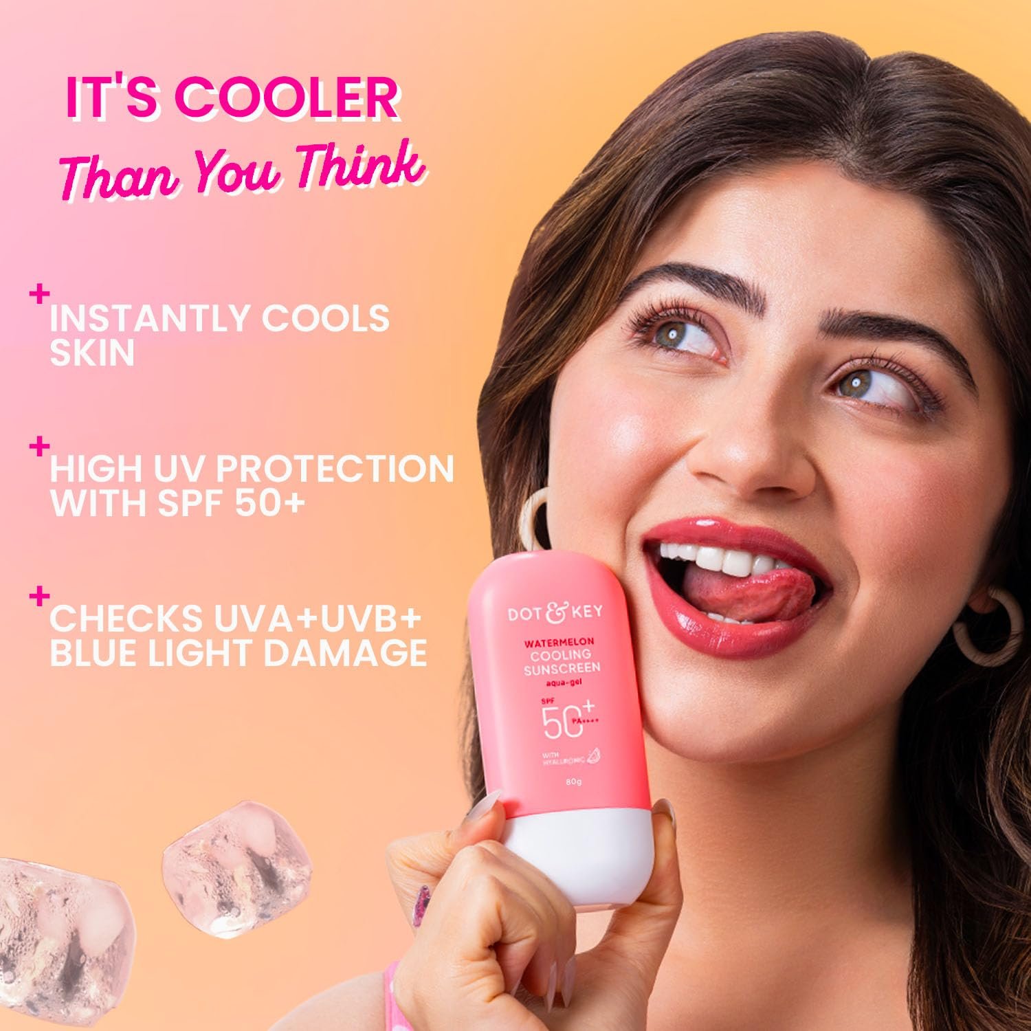 Dot & Key Watermelon Cooling Sunscreen, In-Vivo Tested SPF 50+ PA++++ 50g thumbnail