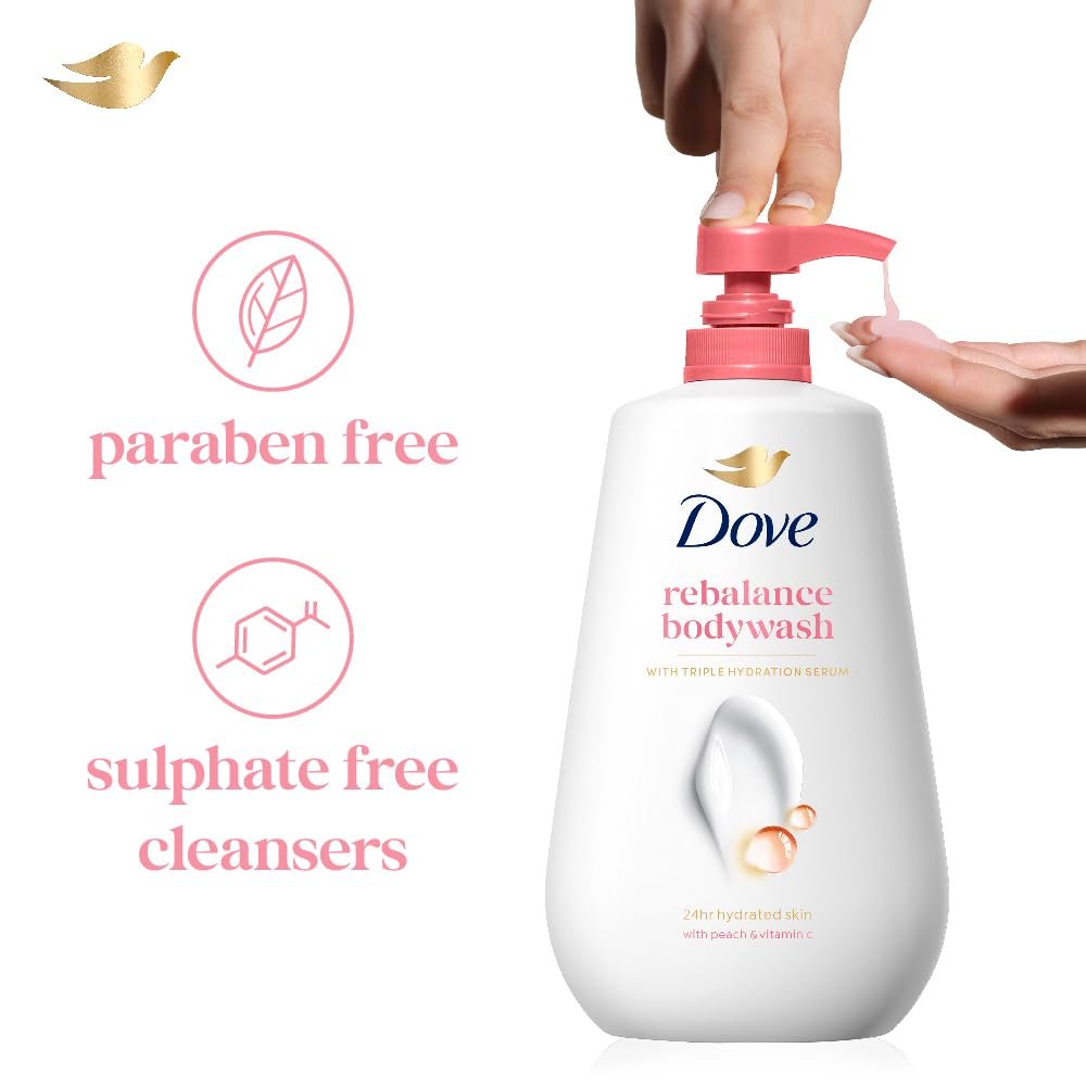 Dove Revitalizing Body Wash with Triple Hydration Serum – 825ml | Deeply Hydrating Cleansing for Soft, Smooth & Nourished Skin thumbnail