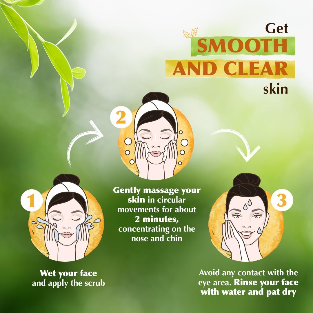 Everyuth Naturals Exfoliating Walnut Face Scrub | Removes Dead Skin, Blackheads & Whiteheads, 200g Tube thumbnail