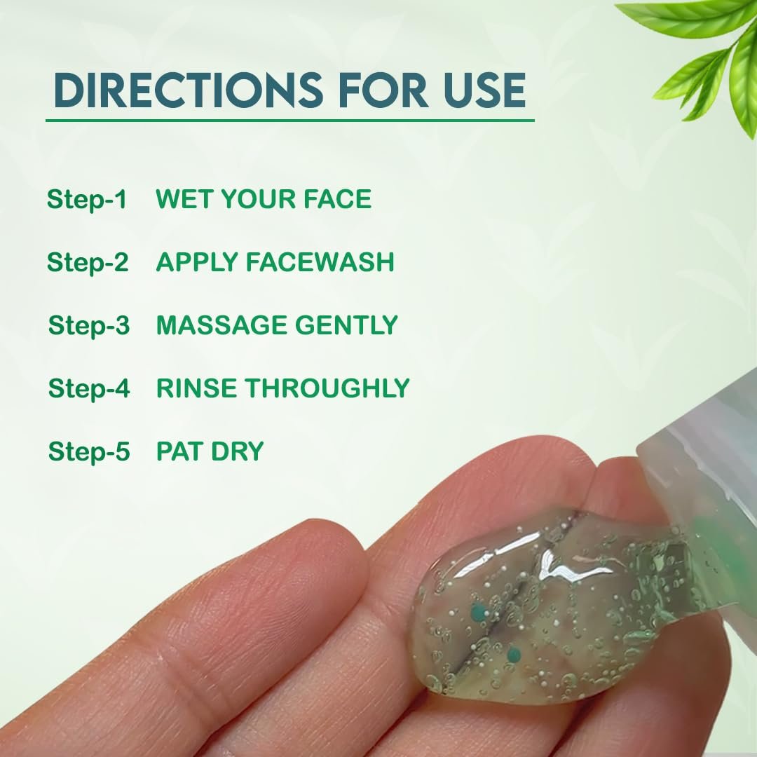 Jovees Herbal Tea Tree Oil Control Face Wash for Oily & Sensitive Skin | Paraben & Alcohol-Free, Controls Oil, Prevents Breakouts, Remove Dead Skin | Gentle Cleanser For All Skin Types -50ml thumbnail