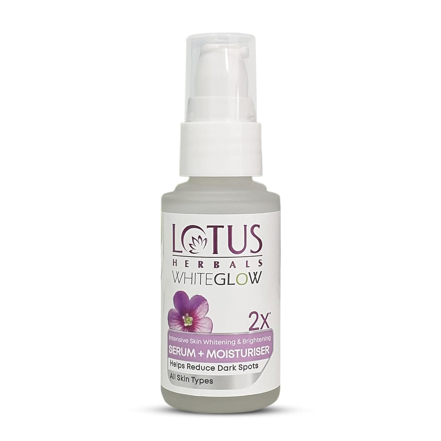 Lotus Herbals WhiteGlow Intensive Skin Whitening & Brightening Serum + Moisturiser 30ml