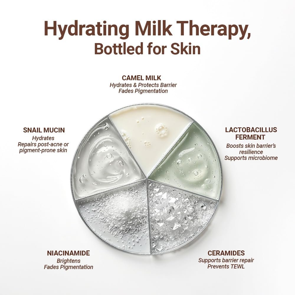 Be Neude Camel Milk-based Depigmenting & Hydrating Milky Toner with Snail Mucin & Ceramides 100 ml - Milk Tonic thumbnail