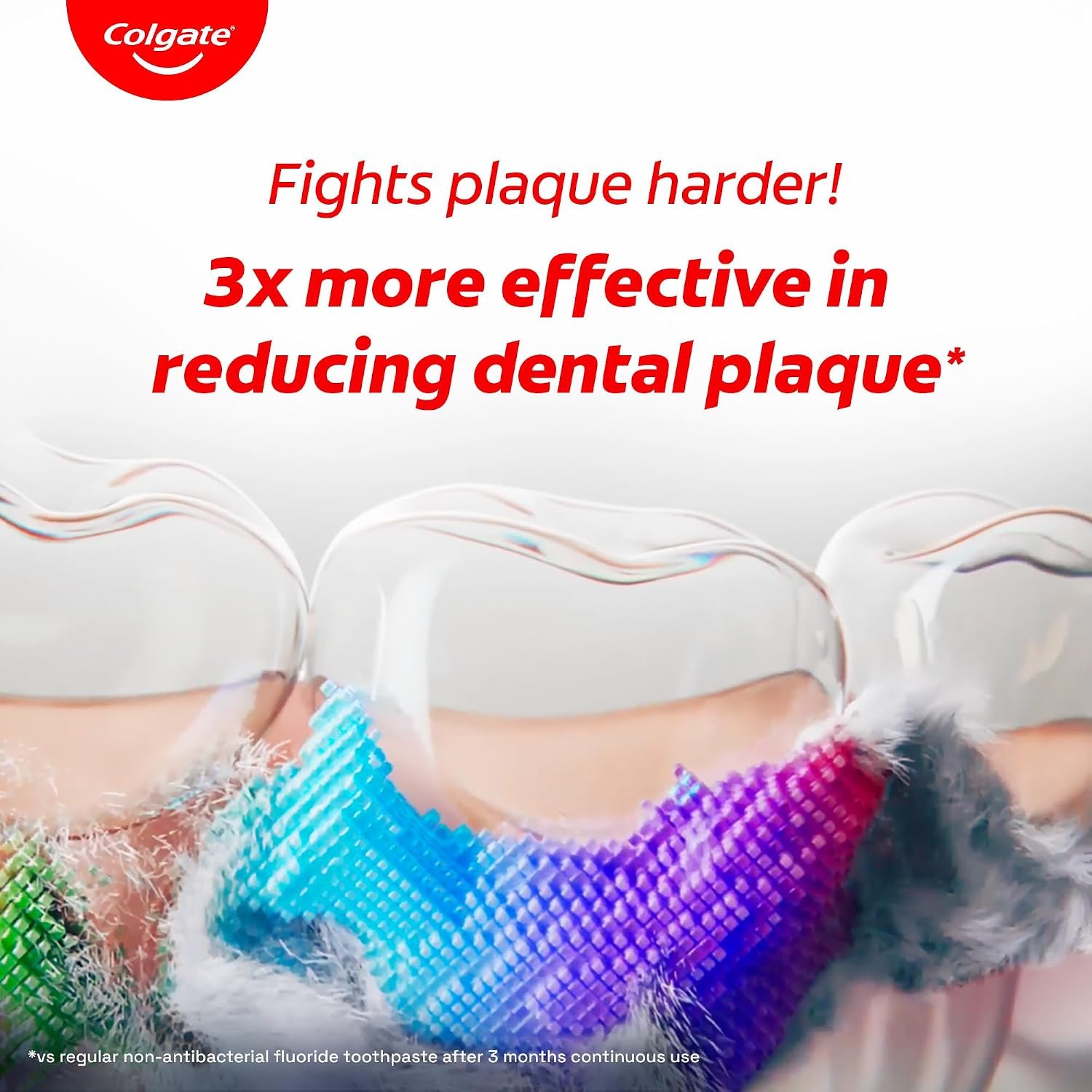 Colgate Total Plaque Release Toothpaste, 3X More Effective at Fighting Plaque, Reduces Gum Problems, Antibacterial and Enamel Protection Tooth Paste, Fresh Breath, 80g thumbnail