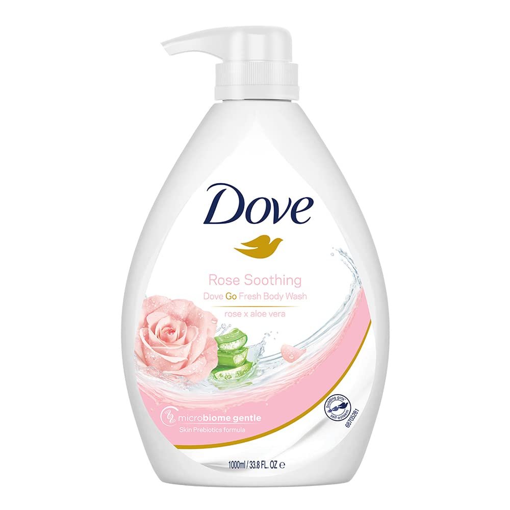 Dove Soothing Rose & Aloe Vera Body Wash for Replenished Skin – 1L | Refreshing Scent for Soft, Smooth & Nourished Skin thumbnail