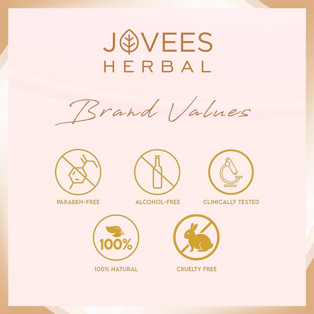 Jovees Herbal Glow Face Pack for Tan Removal & Brightening | Clay Face Mask to Clean Pores, Remove Blackheads & Dark Spots | Hydrating Face Pack for All Skin Types - 120g thumbnail