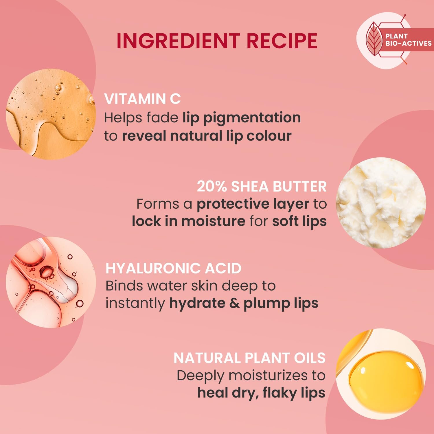 DOT & KEY Lip Plumping Mask With Shea Butter & Vitamin C + E For Naturally Glowing Lips | Smoothes Flaky & Dry Lips | LipMask For Soft,Smooth & Plump | (Lingonberry) |15Ml thumbnail