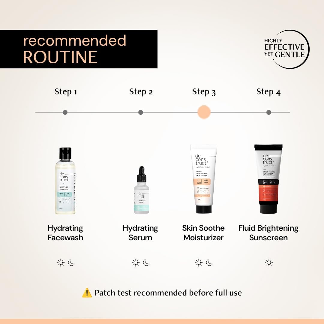 Deconstruct Skin Soothe Moisturizer | 1% Ceramides + 0.2% Bisabolol | Ceramide Barrier Repair | Soothing | For Very Dry to Combination Skin | Deep Moisturization & Hydration | 50 gm thumbnail