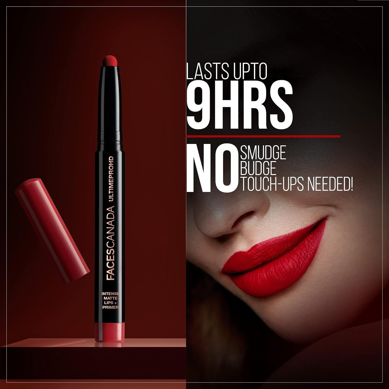 FACESCANADA Ultime Pro Hd Intense Matte Lips + Primer - Perfection 01, 1.4g | 9Hr Long Stay | Infused for Flawless Finish | Color Lightweight Silky Smooth Cream Application thumbnail
