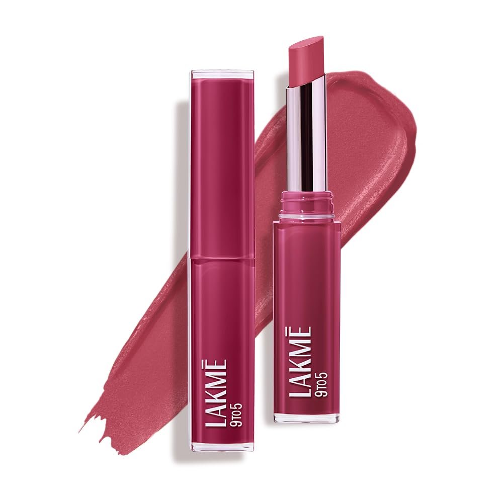 Lakme 9to5 Lip Tattoo Matte Slim Stick, Maroon Mix, 2g, for Intense Color and Full Coverage, with Bakuchiol and Vitamin E, Smudgeproof and Waterproof, Long-Lasting Lipstick for Women
