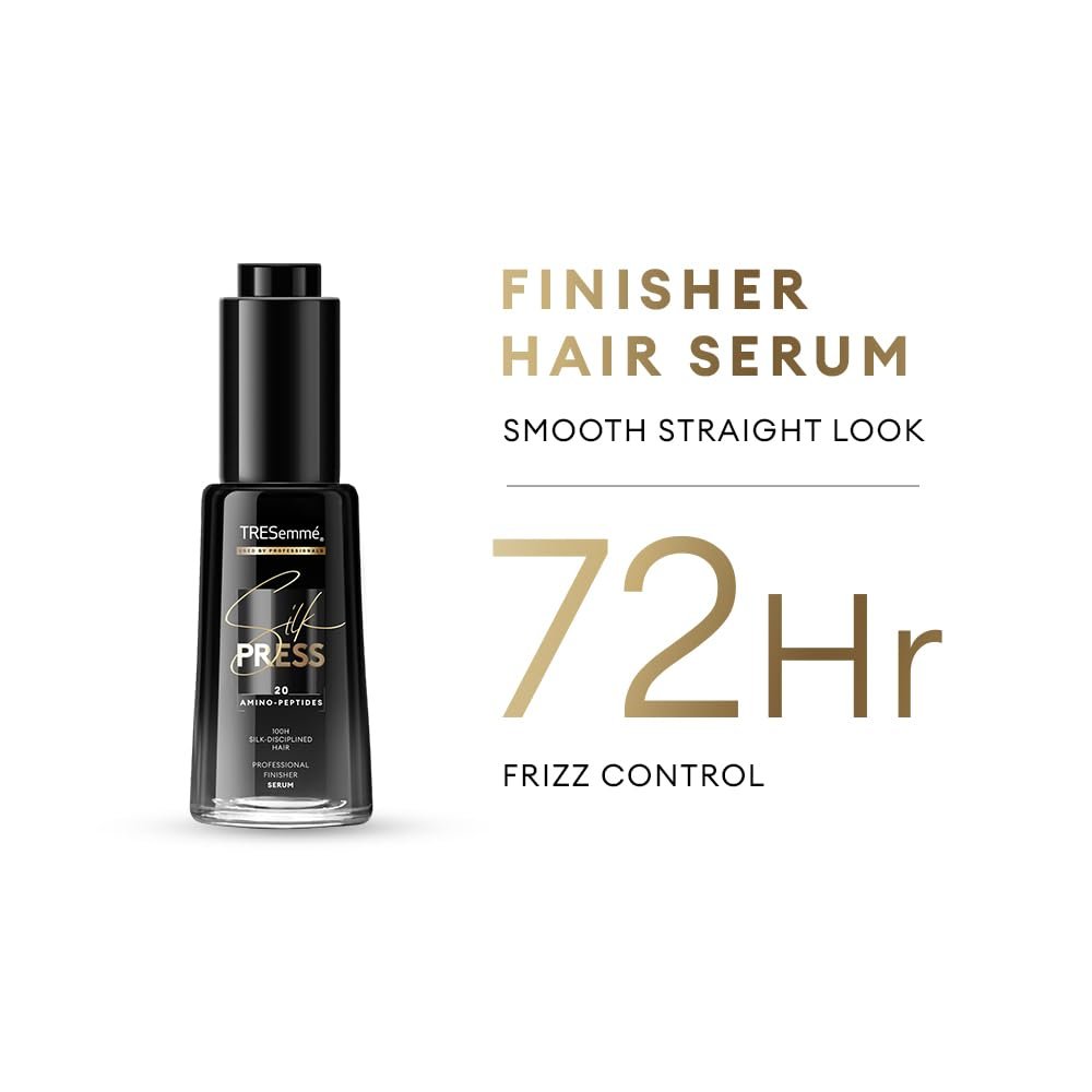 TRESemme Silk Press Finisher Serum 38ml | Hair Serum | Sleeker Shinier Hair Serum| Frizz control hair serum thumbnail
