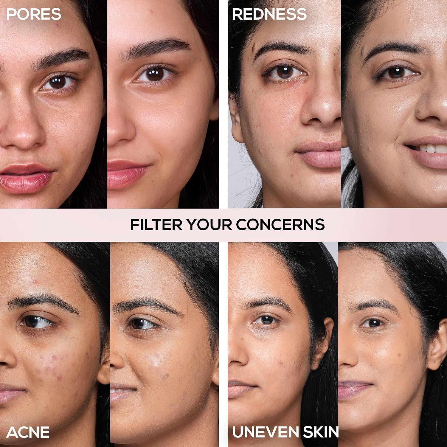 RENEE Bollywood Filter Blurring Liquid Foundation Oat Haze | Blurs Pores & Blemishes, Full Coverage, Matte Finish | Hydrates & Evens Skin Tone | With Niacinamide & Hyaluronic Acid | 30ml thumbnail