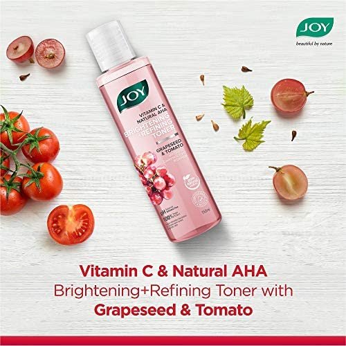 Joy Alcohol Free Vitamin C Face Toner for Glowing Skin (150ml) | Suitable for All Skin Types; Men & Women | Brightening & Refining Toner for Face with Hyaluronic Acid & Natural Fruit Extract thumbnail