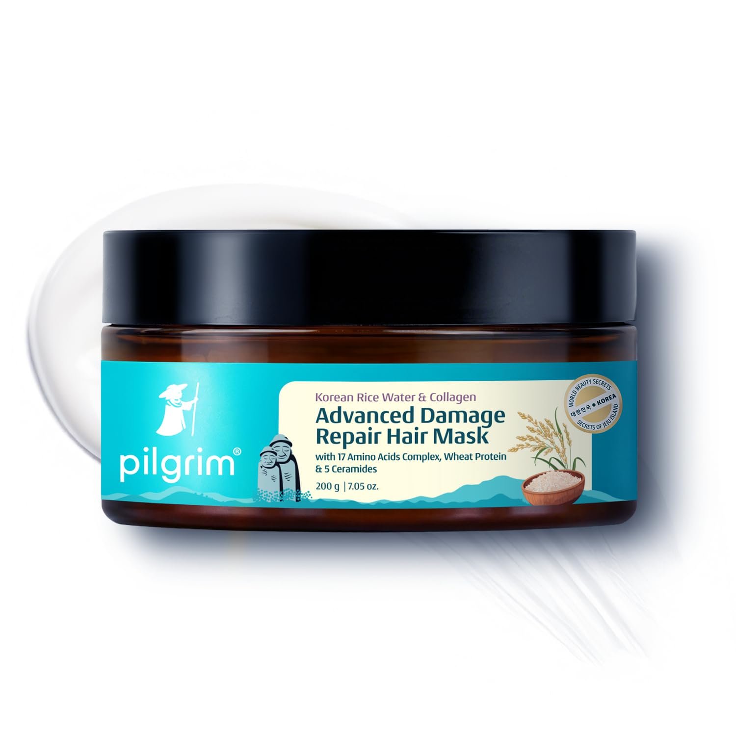 Pilgrim Unscented Korean Rice Water & Collagen Advanced Damage Repair Mask - 200ml thumbnail
