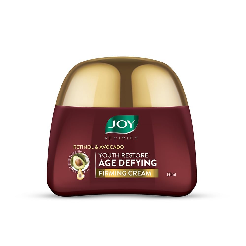 Joy Revivify Retinol & Avocado Youth Restore Age-Defying Firming Cream | Nourishing Moisturizer for Firmer, Smoother & Youthful-Looking Skin | 50ml