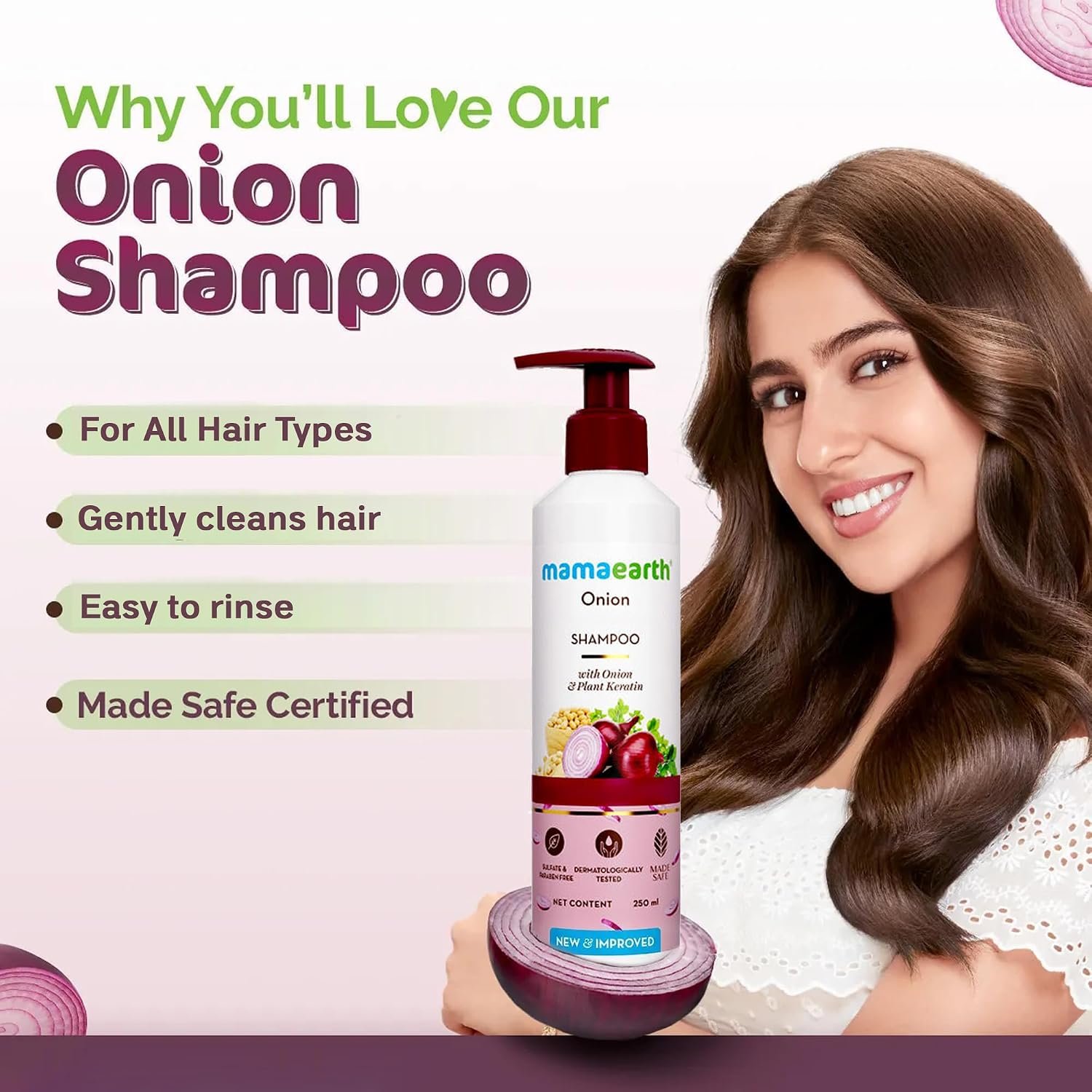 Mamaearth Onion Hair Fall Shampoo / 250ml thumbnail