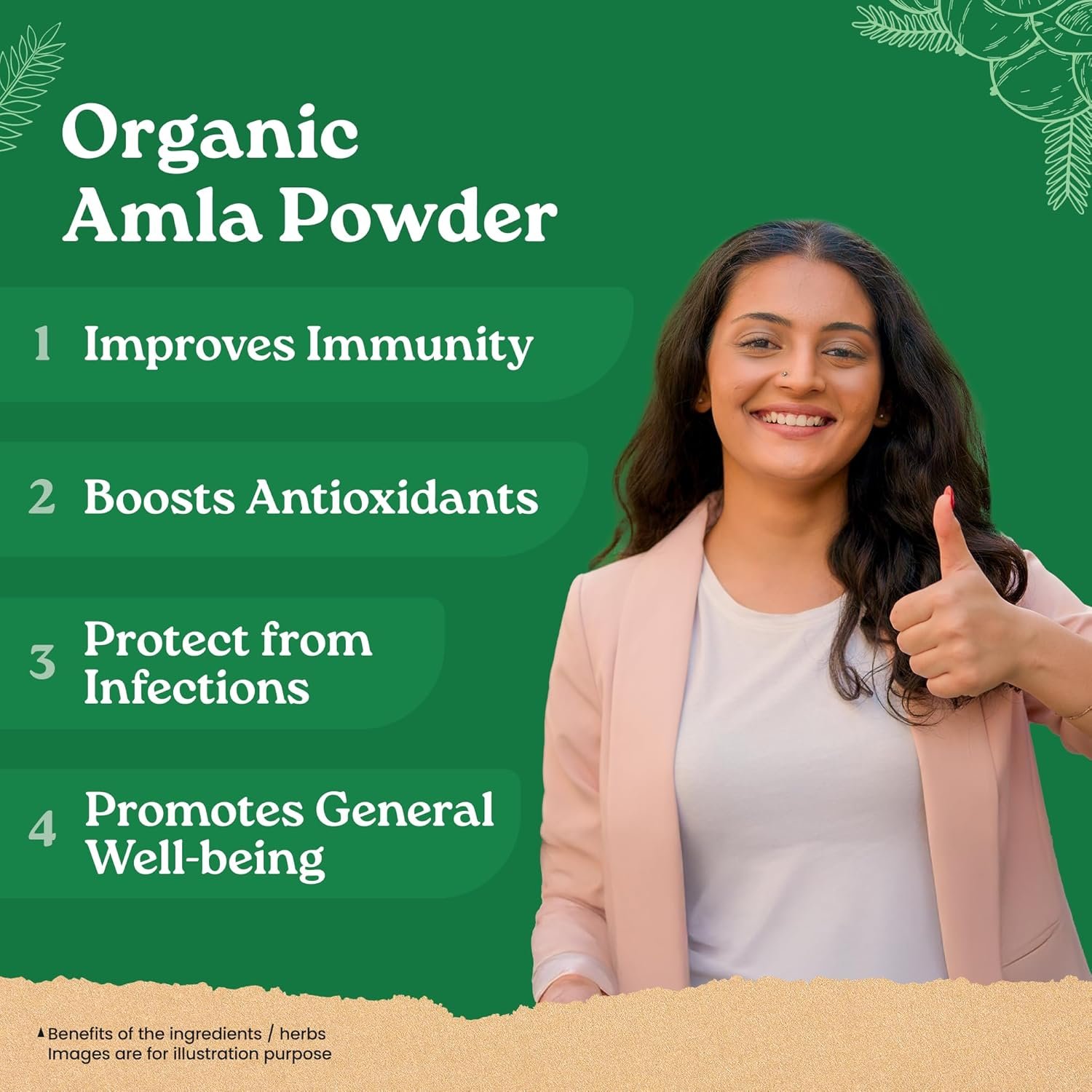 A TATA Product - Organic India Amla Powder, 200g, Whole Hera, Improves Immunity, Boosts Antioxidant, Certified Organic thumbnail