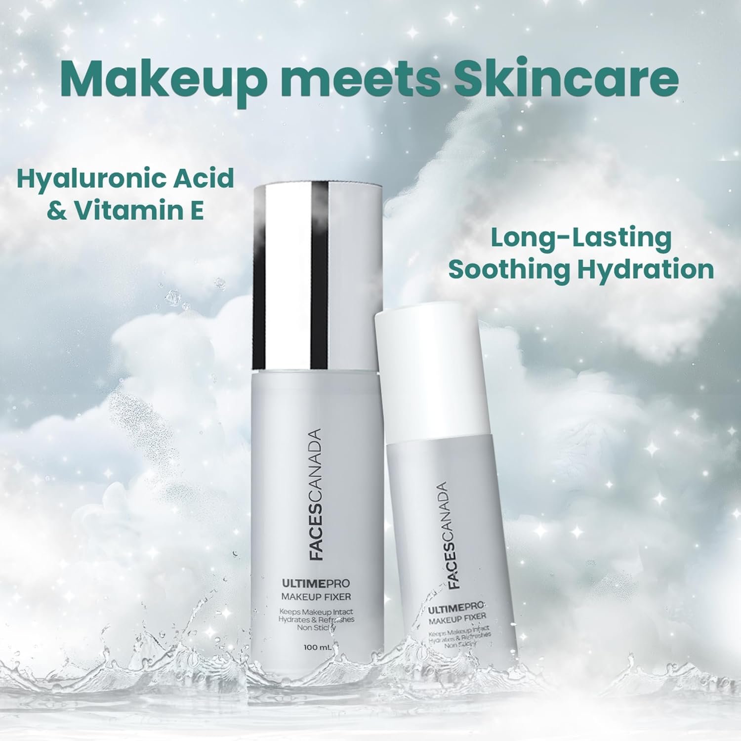 FACESCANADA Ultime Pro Makeup Fixer, 50 Ml | Long Lasting Makeup Setting Spray | Keeps Makeup Intact | Hydrates, Soothes & Refreshes Skin | Hyaluronic Acid & Vitamin E Enriched | No Alcohol thumbnail