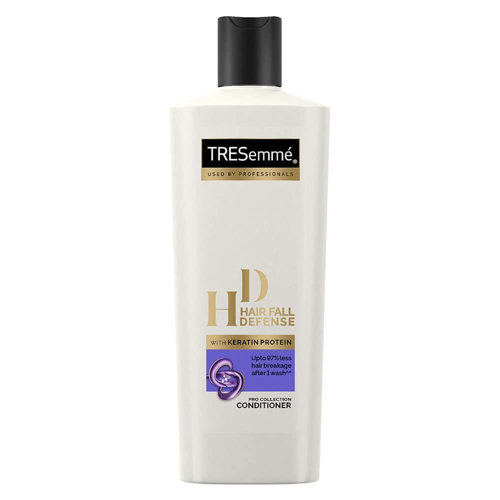 TRESemmé Hair Fall Defense Conditioner 335ml | With Keratin Fillers for 98% Less Breakage on Damaged Hair | Paraben Free Conditioner for Hair Fall Control