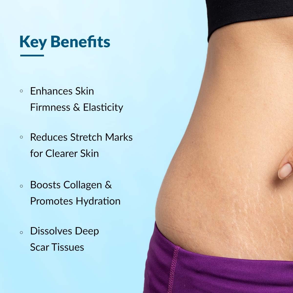 Fixderma Strallium Stretch Mark Cream, Removes Pregnancy stretch marks, Scar removal and Moisturizing Cream, Stretch mark remover for Stomach, thighs & all body parts- 75g thumbnail