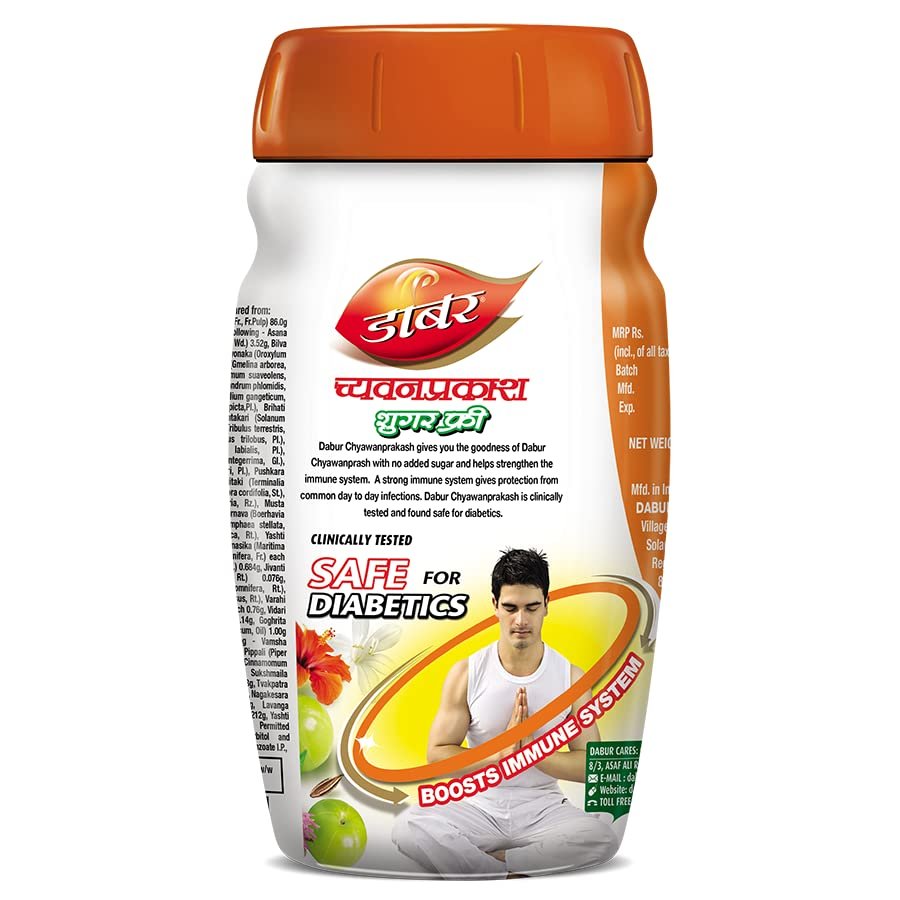 Dabur Chyawanprakash Sugarfree powder : Clincally Tested Safe for Diabetics |Boosts Immunity |helps Build Strength and Stamina - 900gm thumbnail