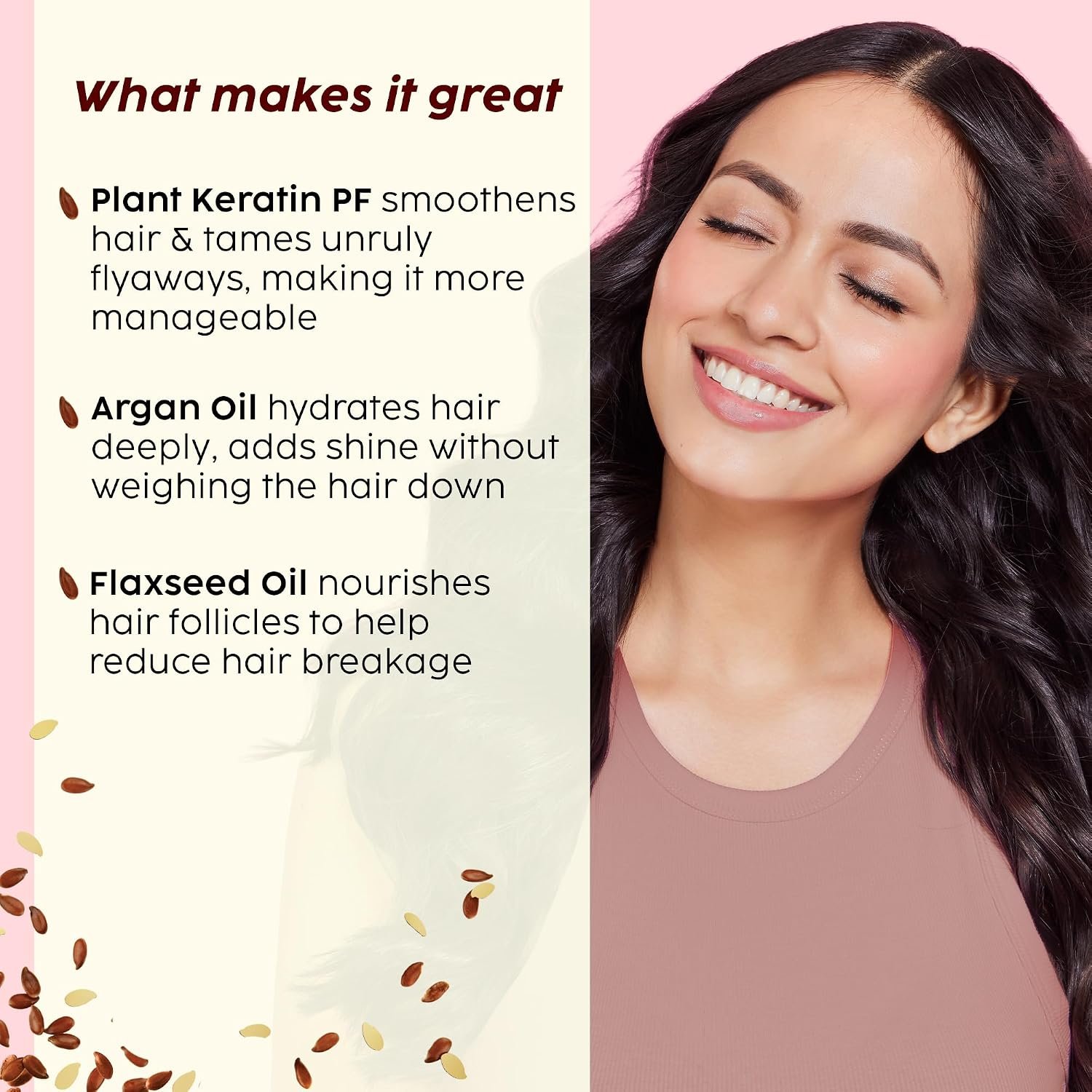 PLIX - THE PLANT FIX Flaxseed Ultrasmooth Advanced Conditioner | Plant Keratin PF & Flaxseed Oil | Smooth & Manageable Hair | Controls Frizz | Paraben & Sulphate Free | For Men & Women | 175 thumbnail