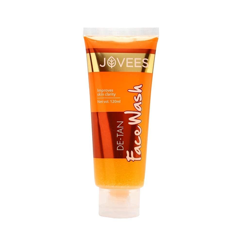 Jovees Herbal Detan Facewash For Glowing and Clear Skin With Liquorice & bearberry Ext. | Gentle Cleanser For Brighten, Even Tone and Hydrates | Suitable for All - 120ml thumbnail