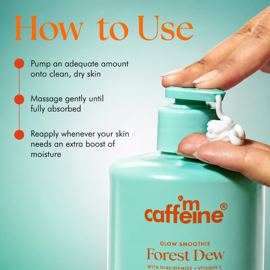 mCaffeine 3% NMF Serum Moisturizing Perfume Body Lotion| Forest Dew | 72 Hr Long Lasting Moisturization for Dry Skin| thumbnail