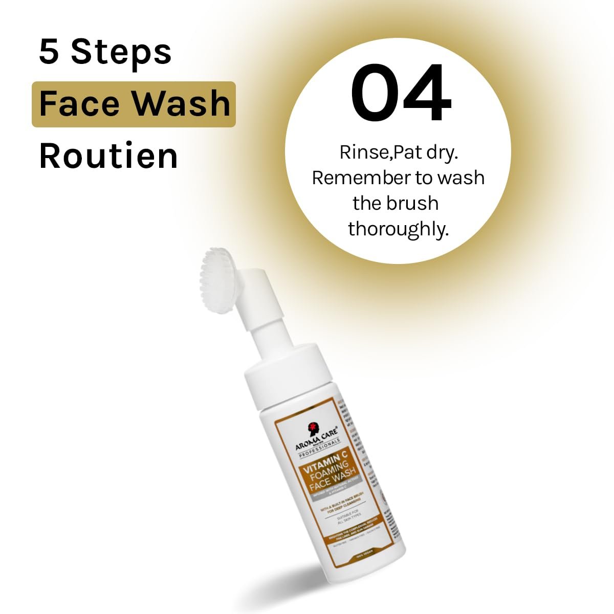 Aroma Care Pro Vitamin C Foaming Face Wash 150ml - Brightening, Deep Cleansing, Anti-Aging & Radiant Skin for Even Tone thumbnail