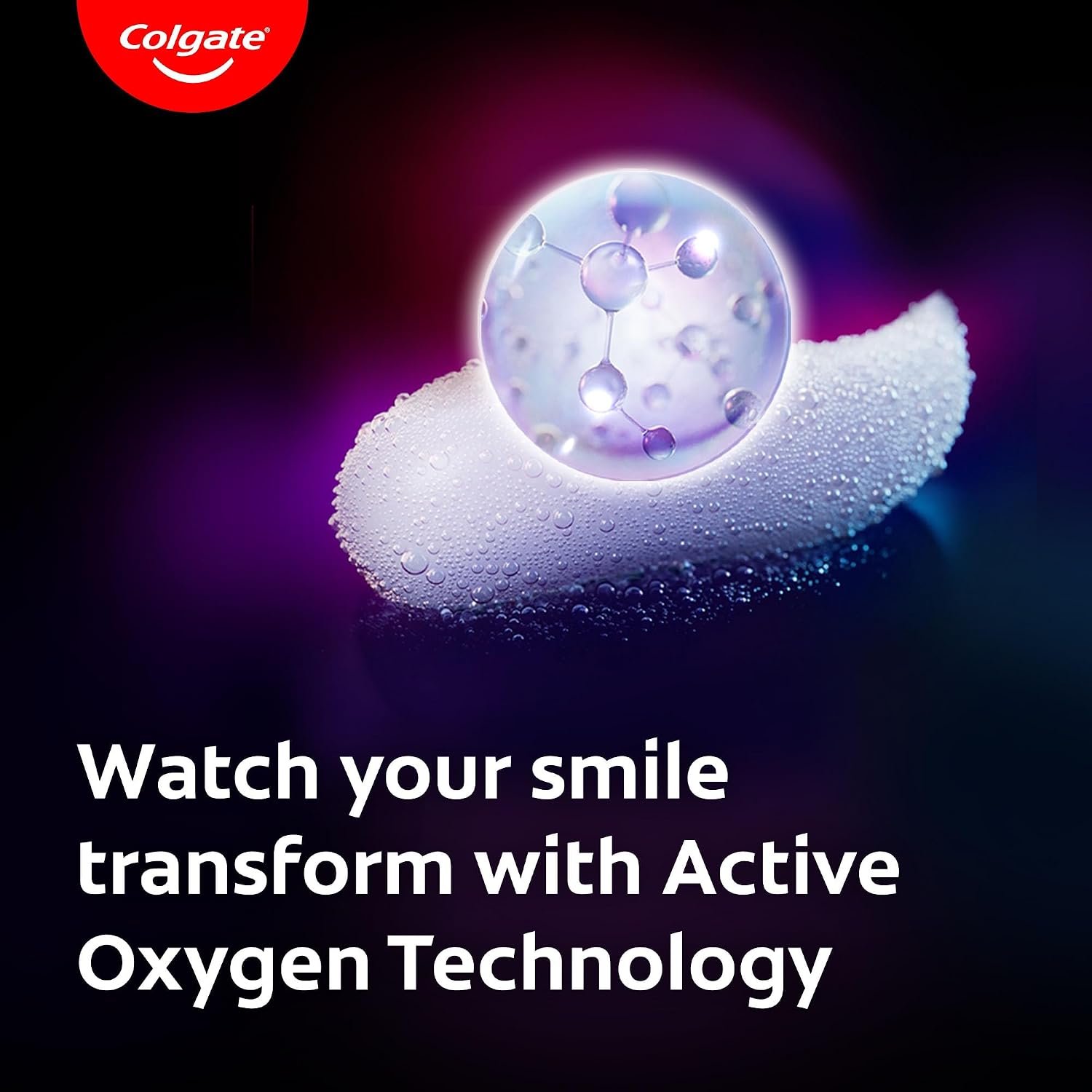 Colgate Visible White O2, Teeth Whitening Toothpaste (50g) for noticeably whiter teeth starting in 3 days with Active Technology, Enamel Safe Teeth Whitening & Fresh Breath thumbnail