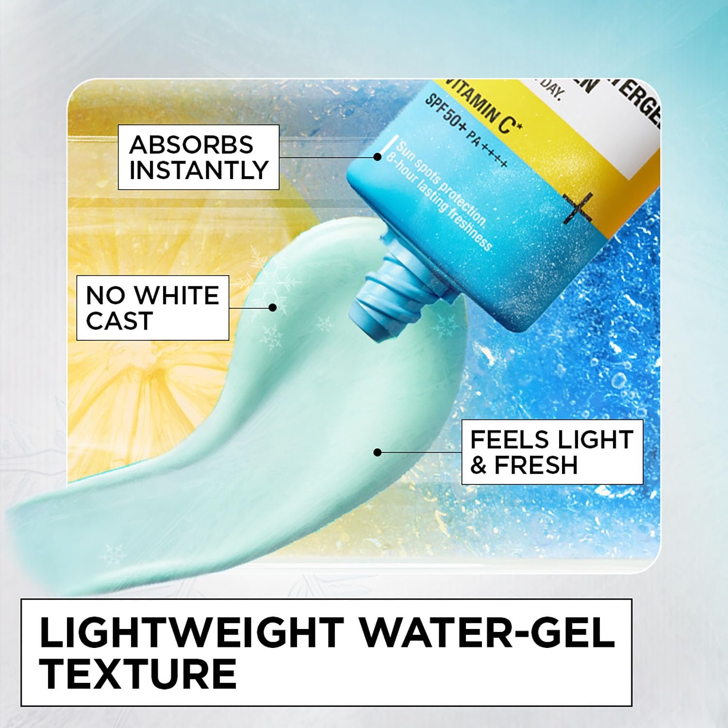 Garnier Super UV Cooling Watergel Sunscreen SPF 50 PA++++, 60ml Instant Cooling & 8-hr freshness | thumbnail