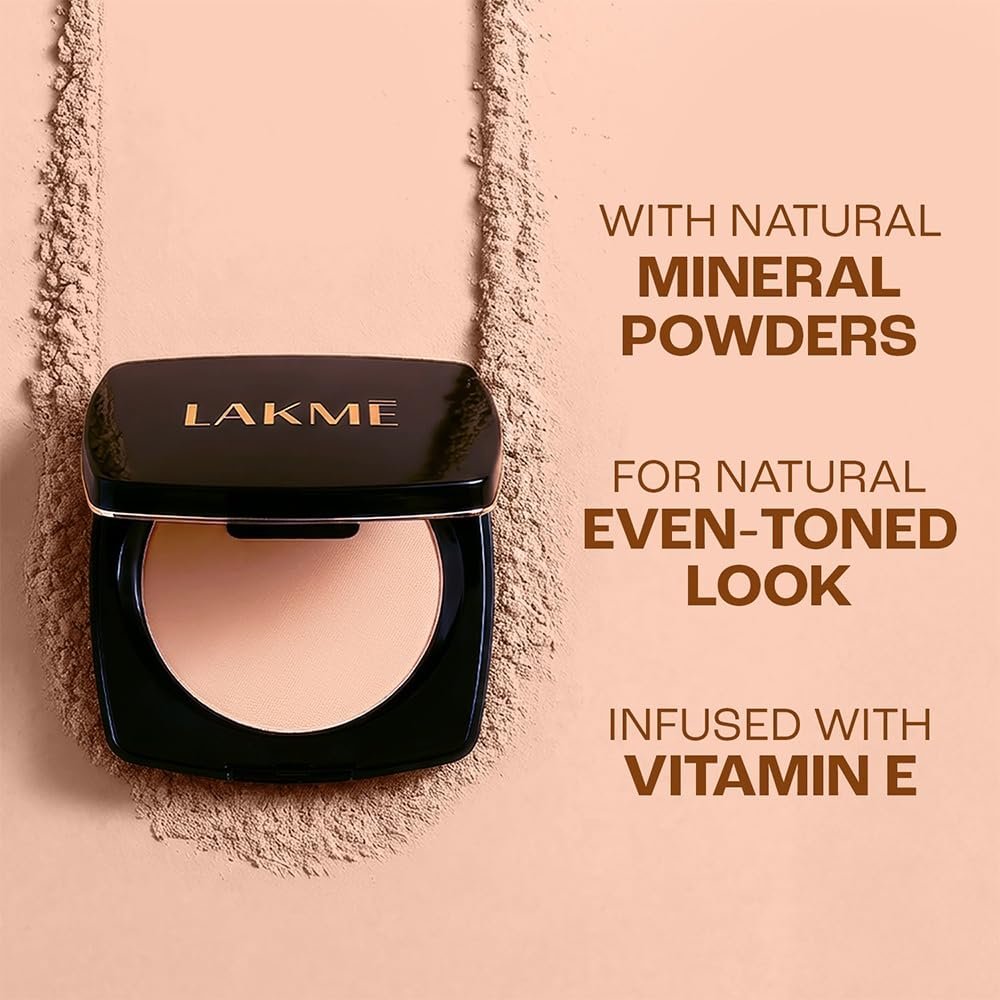 Lakme Forever Matte Compact, Smooth Finish, Lightweight Compact Powder 9g thumbnail