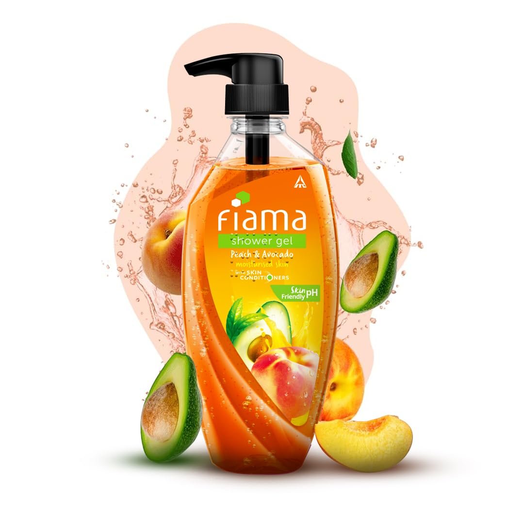 Fiama Body Wash Shower Gel Peach & Avocado, 500ml, Body Wash for Women and Men with Skin Conditioners for Smooth & Moisurised Skin, Suitable for All Skin Types thumbnail