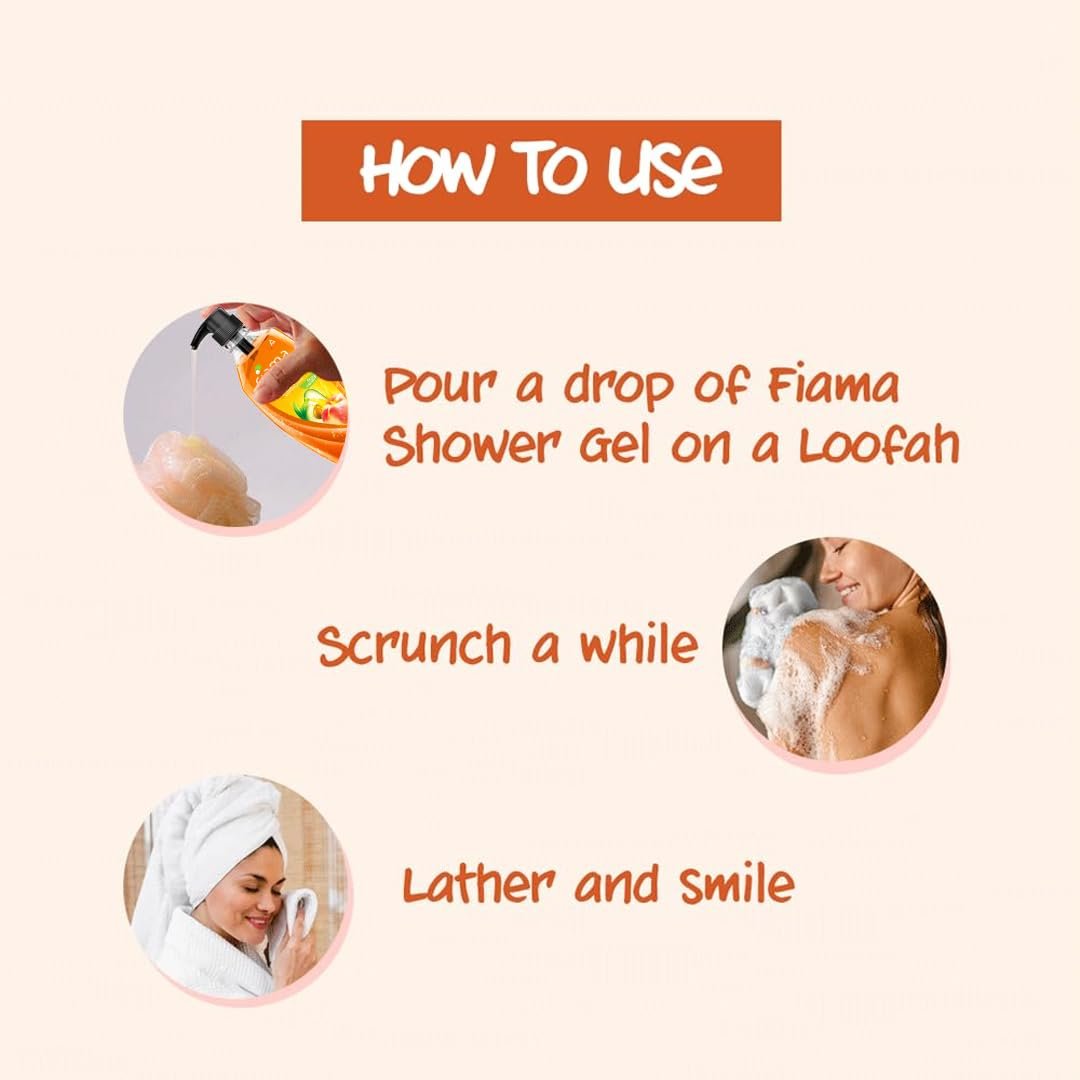 Fiama Body Wash Shower Gel Peach & Avocado, 500ml, Body Wash for Women and Men with Skin Conditioners for Smooth & Moisurised Skin, Suitable for All Skin Types thumbnail