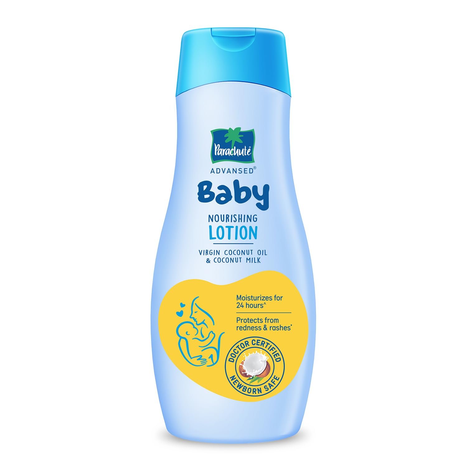 Parachute Advansed Baby Lotion for New Born Babies | Doctor Certified | Virgin Coconut Oil & Coconut Milk | Ph 5.5 | 24 Hour Moisturization | 410ml thumbnail