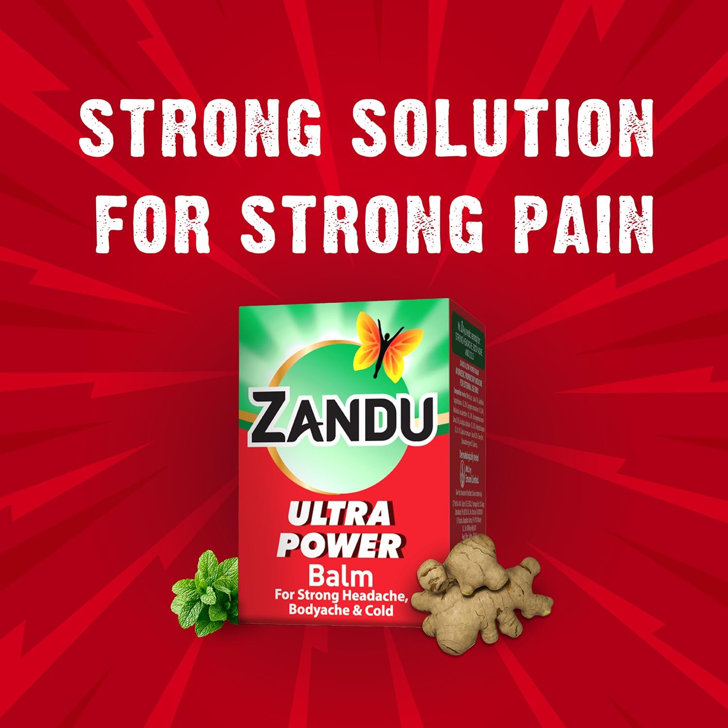 Zandu Ultra Power Balm | For Pain Relief from Strong Headache, Bodyaches & Cold | Bone, Joint & Muscle Care | 50 ML thumbnail