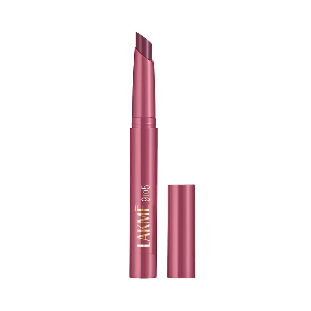 Lakme 9 to 5 Forever Matte Lip Crayon, Burgundy Bloom, 1.1g, for Smooth and Supple Lips, with Vitamin C, Matte Finish, 8 Hr Hydration, Long Lasting all day comfort, Retractable Crayon thumbnail